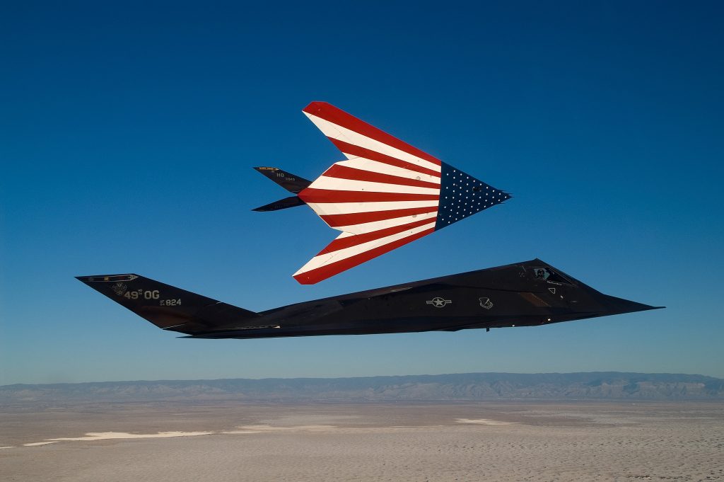 Imagen del bombardero F-117 de EEUU
